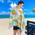 thumbnail image 4 of Coolnut Beach Towels Pineapples Camping Towels Tropical Palm Tree Sand Free Beach Towel, 30"x60" Large Beach Towels Quick Dry Bath Travel Towels Pool Yoga Beach Mat for Men Women, 4 of 6