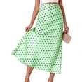 thumbnail image 4 of Edvintorg Skirts for Women Fashion Polka Dot Casual High Waisted Midi Skirt Summer Office Work Elegant Skirts, 4 of 6