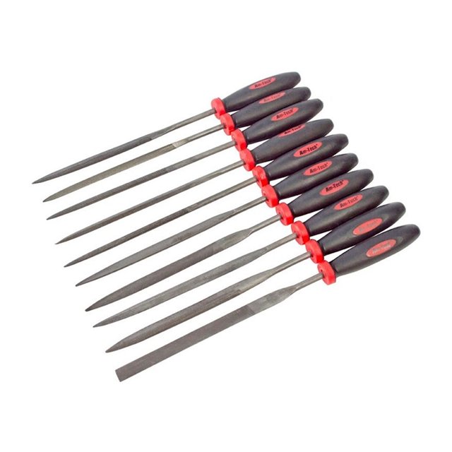 Amtech Ensemble de Lime à Aiguilles 10pk 140mm