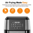 thumbnail image 3 of Jacgood 10-In-1 Digital 13QT Air Fryer Oven w/ Touch Screen,View Window Oil-free For Family Size - 1800W, New, 3 of 7