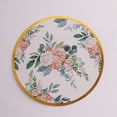 thumbnail image 2 of Balsa Circle 6 Gold Round 13 in Disposable Paper Charger Plates Floral Design Party Events Decorations Supplies, 2 of 8