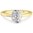 thumbnail image 3 of 4 Carat IGI Certified Oval Shape Lab Grown Diamond Engagement Ring | 14K Yellow Gold |Mystic Secret Halo Diamond Ring | FG-VS1-VS2 Quality Friendly Diamonds, 3 of 4