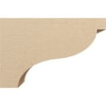 thumbnail image 3 of 10"W x 30"D x 20"H Classic Garner Rough Cedar Woodgrain TimberThane Corbel, Primed Tan, 3 of 6