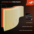 thumbnail image 4 of A-Premium 2-PC Engine Air Filter Compatible with Ford Taurus 1996-1999, Tempo 1992-1994 & Mercury Sable 1996-1999 3.0L, Topaz 1992-1994, Replace# F6DZ9601B, E6DZ9601B, 4 of 6