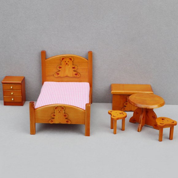 SWETRACE 1 Set Miniature Supplies Of Wooden Furniture For Doll House Decoration And Home Use