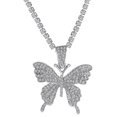 thumbnail image 3 of Gargantilla de mariposa brillante de cristal YONGSHENG, 3 of 5