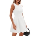 thumbnail image 4 of Vestido PRETTYGARDEN Summer A Line, casual, de negocios, blanco, para mujer, 4 of 8