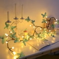 thumbnail image 4 of Butterfly Vine Light with Butterfly 36/72LED 3.94/5.52FT Enchanted Wall Decoration Vine Lights 8 Light Modes for Indoor Home Wall Decoration, 4 of 9