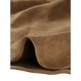 thumbnail image 6 of INSPIRE CHIC Women's A-Line Front Slit Knee Length Wrap Faux Suede Skirt XS Brown, 6 of 7