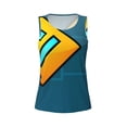 thumbnail image 4 of Lsque Geometry Dash Printed Workout Tank Tops for Women, Athletic Sports Tank Tops, Compression Sleeveless Dry Fit Shirts,Sleeveless Yoga Shirt-Medium, 4 of 9