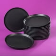 thumbnail image 4 of Juego De 12 Platos Gourmet De Porcelana Santa Anita De 20 cm. Negro Semi Mate, 4 of 5