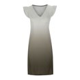 thumbnail image 4 of Baikeli Robes en Liquidation Liquidation pour Femmes Mode Femmes Décontracté Col en V Robes Imprimées Été Robe Sans Manches à Enfiler Robes Maxi pour Femmes pour le Printemps, 4 of 5