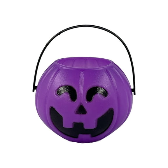 Nmdmisc Halloween Decorations Halloween Supplies Lanterns Barrels Props Candy Cans Portable Barrels Purple Bucket Candy Bucket