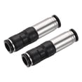 thumbnail image 1 of Unique Bargains 12mm Push Quick Connect Inline Air Tube Fitting Check Valve Black 2 Pack, 1 of 5