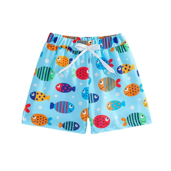 oqasdz Boys Swim Trunks for Toddlers and Baby Ocean Animal Print Elastic Waist Adorable Shorts Summer Beach Pool Swimming Surfing Swimwear