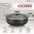 thumbnail image 5 of Alpine Cuisine 8 Piece Set Aluminum Non-Stick Caldero Stock Pot with Glass Lid, Commercial Grade Cooking Dutch Oven, 5 of 7