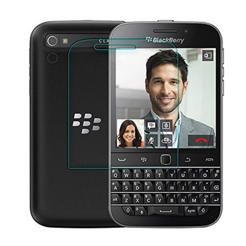 PST [2 Packs] Premium Protecteur d'Écran en Verre Trempé pour BlackBerry Q20 Classique avec Étui & Bulle Libre