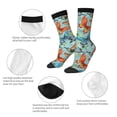 thumbnail image 4 of Fotbe Retro Seamless Flying Butterflies Calcetas Largas con Estampado para Hombre y Mujer – Calcetas de Compresión Transpirables y Elásticas, Viajar y Uso Diario Talla 5-11, 4 of 6