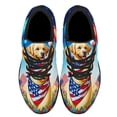 thumbnail image 2 of Patriotic Yellow Labrador Retriever Dog 4th Of July Shoes Sneakers Black Size 11.5, 2 of 7