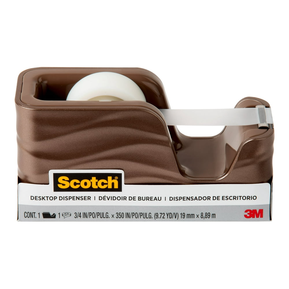Scotch Desktop Tape Dispenser C20WAVE, Scotch Magic Tape ¾” x 350