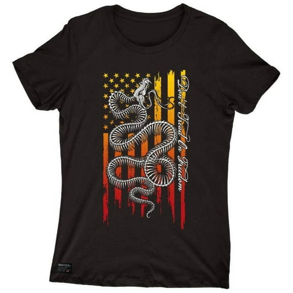 Howitzer Style Women's T-Shirt Freedom Spine Military Grunt MFG