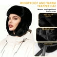 thumbnail image 4 of REDESS Women's Winter Trapper Hat Warm Ear Flaps Hunting Trapper Hat for Cold Weather, 4 of 7