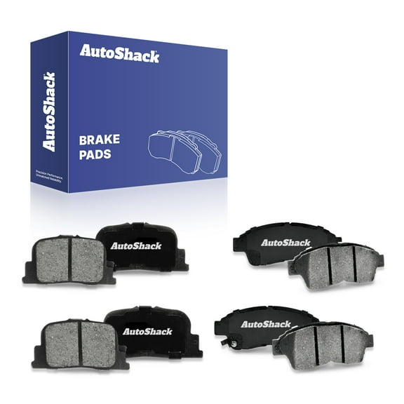 AutoShack Front & Rear Ceramic Brake Pad Set | Replacement for 2000-2001 Toyota Camry | 8-PC