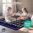 thumbnail image 4 of ODIKA 5'x7' Machine Washable Non-Slip Area Rug, Rhythmic Beat Notation Teaching with Learning High Traffic Rug with Pad, Yellow, 693731, 4 of 8