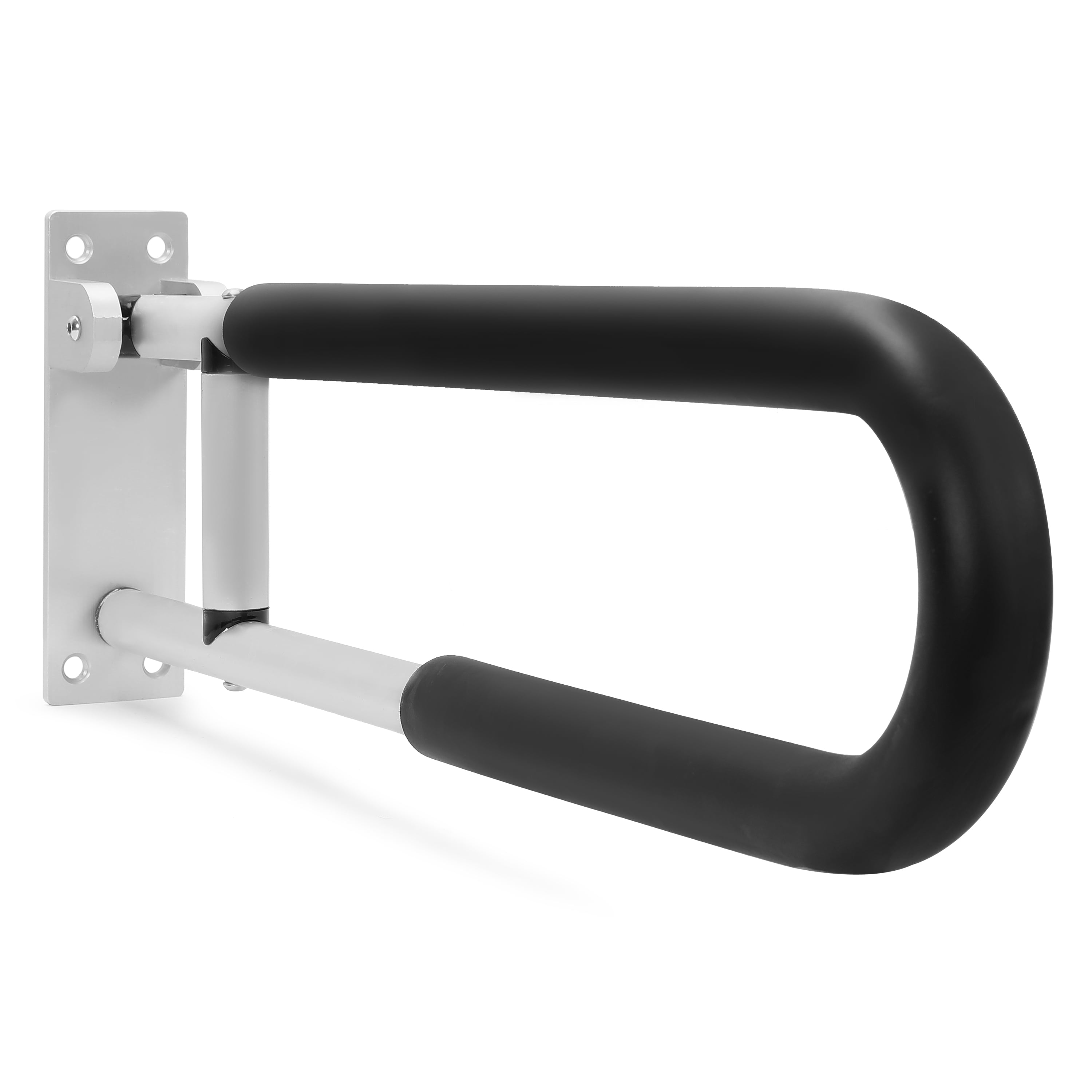 HECASA Folding Handicap 23.6" Tub Grab Bars Rails Support Toilet Flip up Grab Bar for Elderly Disabled Pregnant Woman Bathroom Shower Safety Hand Bathtub Handicapped Handrail