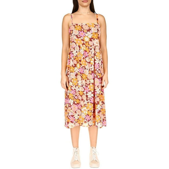 Sanctuary Women's Day In The Park Midi Dress Multi Color B4HP $169 (Regular,L)