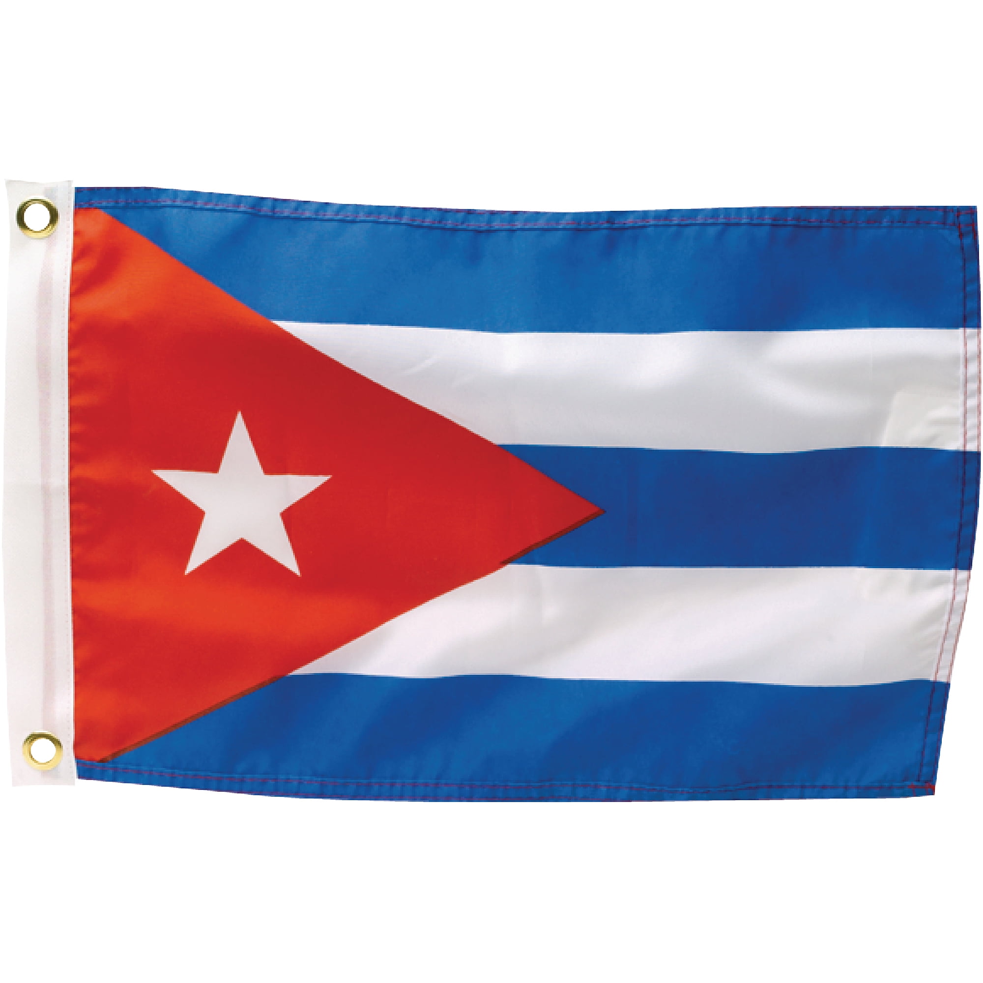 SeaChoice Cuba Cuban 12" x 18" Print-Dyed Nylon Flag for Boa
