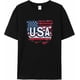 thumbnail image 1 of T-Shirts for Men, USA Flag Crew Neck Cotton T-Shirt Men's Short Sleeve, 1 of 8