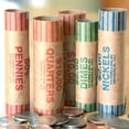 thumbnail image 3 of CSChome Porte-Monnaie Banque "Porte-Monnaie Assortis Codés par Couleur : Rouleaux Préformés pour Banques et Magasins de Détail", 3 of 7