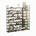 thumbnail image 2 of Fairy 9 Tiers Kitchen Storage Shelves Rack, Bakers Rack for Kitchen with Storage, Stackable Metal Shelf with Hooks for Entryway, 2 of 6