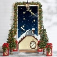 thumbnail image 4 of Steadline Oversized Christmas Door Curtain with 3D Embroidery - Holiday Decorative Cover for Indoor and Outdoor Festive Atmosphere Creation During Winter Celebration, 4 of 7