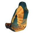 thumbnail image 2 of Fuzoiu Sunset Desert Journey Print Elastic Car Seat Covers, Seat Cover Protector,Universal Fit Interior Covers for Most Cars,Washable Seat Cover Non Slip for SUV,Sedan,Van, 2 of 5
