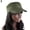 Army Green, variant on Walbest Classic Rustic Women Men Flat Cap Baseball Cap Adjustable Plain Sun Visor Military Cap Sun Hat