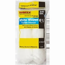 6.5" X 3/4" White Woven Mini Rollers - 2/Pk, PartNo 44320, by Whizz, Single Unit