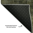 thumbnail image 5 of Addison Rugs Mayfield Premium Machine Washable Transitional Abstract Olive Rectangle Rug, 3' x 5', 5 of 7