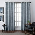 thumbnail image 4 of Exclusive Home Finesse Branch Print Grommet Top Curtain Panel Pair, 54"x108", Steel Blue, 4 of 4