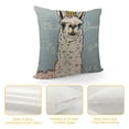 thumbnail image 4 of Leisuo Throw Pillow Cover Wearing Cute Square Pillow Case Cushion Cover white, 4 of 5