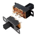 thumbnail image 3 of 20pcs 5V 0.3 A Mini Size Black SPDT Slide Switch For Small DIY Power Electronic Projects & 10 Pcs 6 Pins 2 Positions DPDT On/On Mini Slide Switch,30 x Slide Switch,Silver Tone&Black&Black, 3 of 8