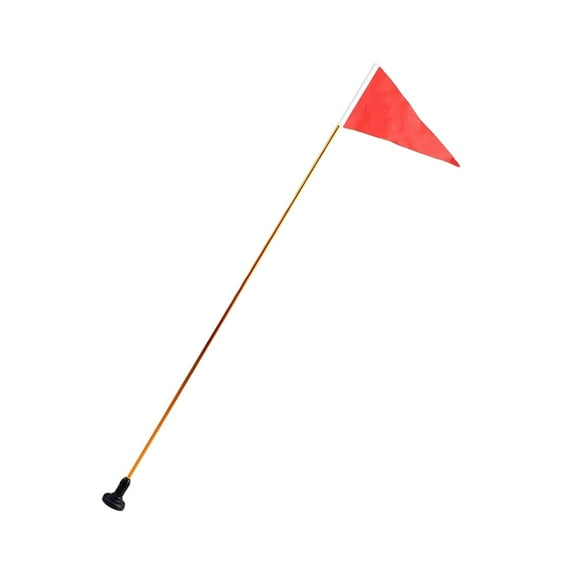 1 Set of Professional Boat Flag Warning Flag Pole Folding Kayak Flag Warn Accessory