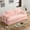 Pink, variant on Convertible Sofa Bed, Folding Floor Couch Corduroy Fold Out Bed with Pillows, Sleeper Futon for Living Room Bedroom Apartment, Pink