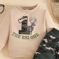 thumbnail image 4 of TOWED22 Toddler Baby Boy Clothes 2Pcs Crewneck Sweatshirt Long Sleeve Print Shirt with Pants Cute Fall Winter Outfits, 4 of 8