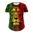thumbnail image 5 of Independence Day Plus Size 4X Women's Short Sleeve Tops Sale Under $10 Free Shipping Summer Casual Loose Print Blouse, 5 of 6
