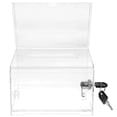 thumbnail image 2 of Suggestion Box Ballot Box Clear Acrylic Box Donation Box For Fundraising, 2 of 2