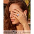 thumbnail image 3 of Yndra Birthstone Ring for Women,Silver Plated Halo CZ Adjustable Ring,Vintage Promise Band Ring,Valentine’s Day Birthday Christmas Mother’s Day Jewelry Gift for Wife Mom Girlfriend, 3 of 10