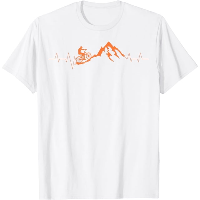 Camiseta de regalo para bicicleta de montaña, diseño de corazón