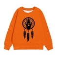 thumbnail image 4 of Dadaria Chemise Orange pour Enfants Manches Longues T-Shirt Col Rond Attrape-Rêves d'Été Chandail Blouses 3 Ans, 4 of 4